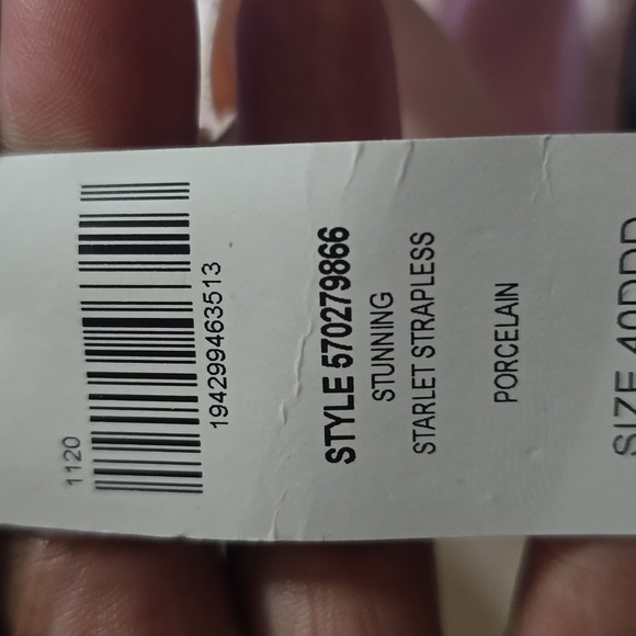 Soma Stunning Starlet Strapeless Light Pink 40DDD Bra NWT - Picture 9 of 10